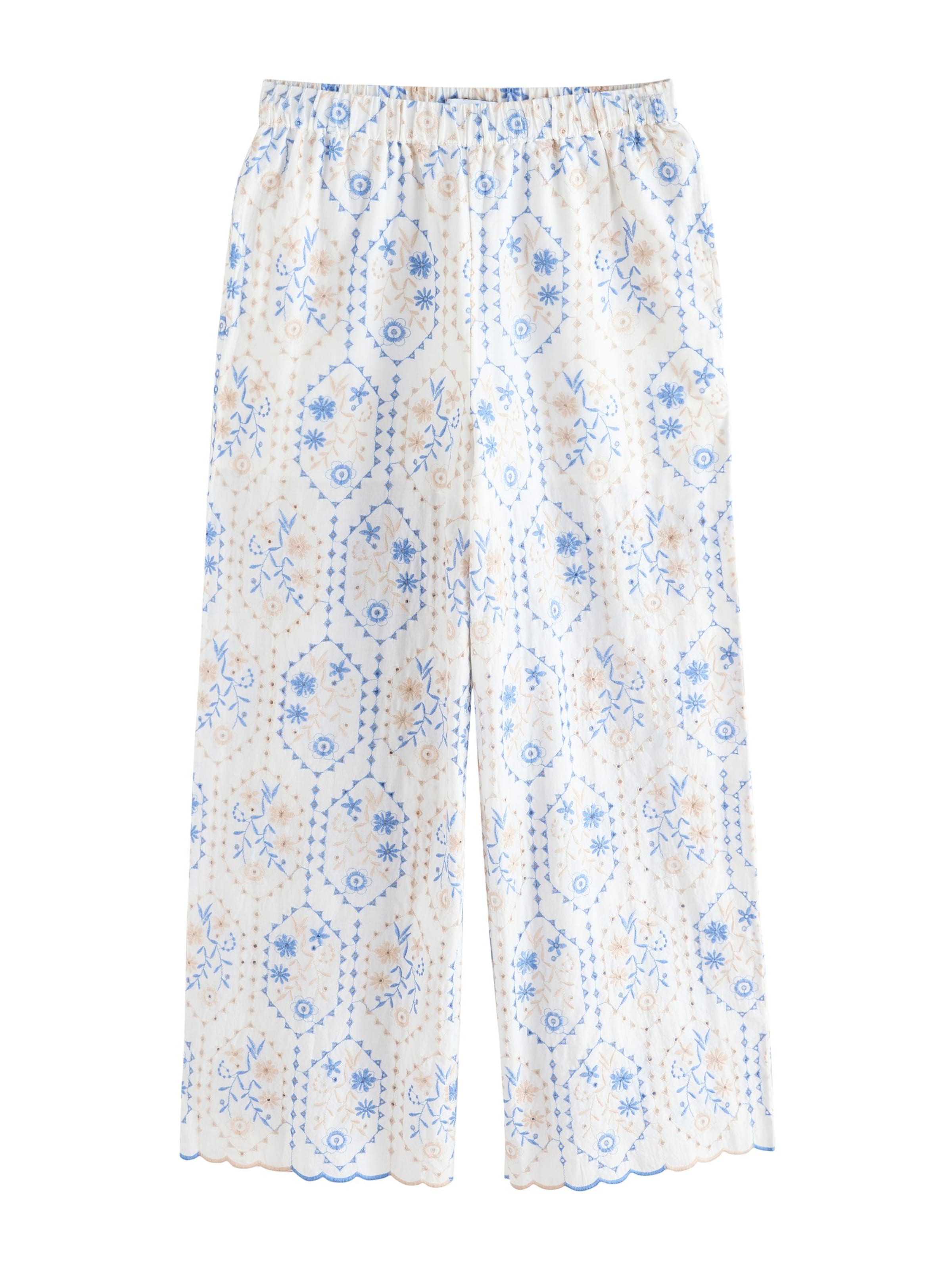 Next Široke hlačnice Hlače | bela barva: sprednja stran