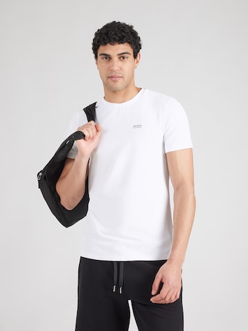 GUESS - Camiseta en blanco: frente