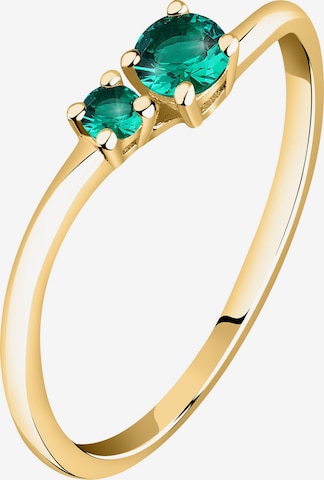 Live Diamond Ring in Green: front