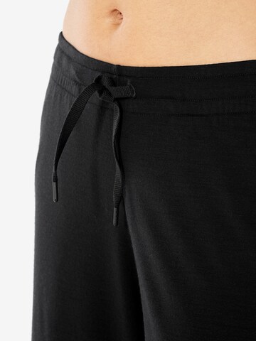 Wide leg Pantaloni sport 'Yanni' de la ICEBREAKER pe negru