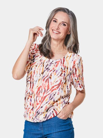 Goldner Bluse in Mischfarben: Vorderseite