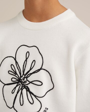 Pull-over WE Fashion en blanc