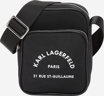 Karl Lagerfeld Torba preko ramena 'Rue St-Guillaume' u crna / bijela, Pregled proizvoda