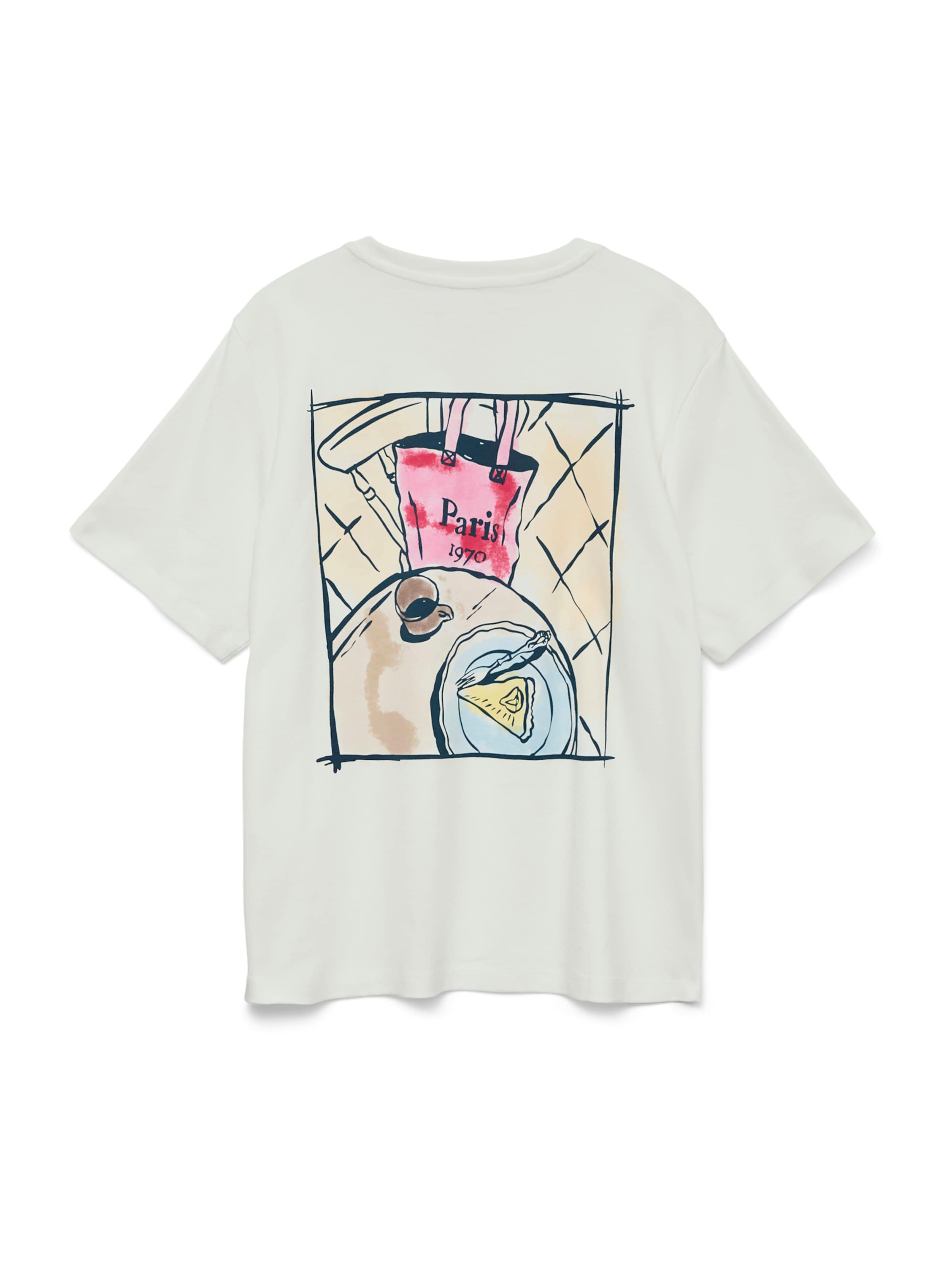 Tricou 'VMVERA CATY' de la VERO MODA pe alb