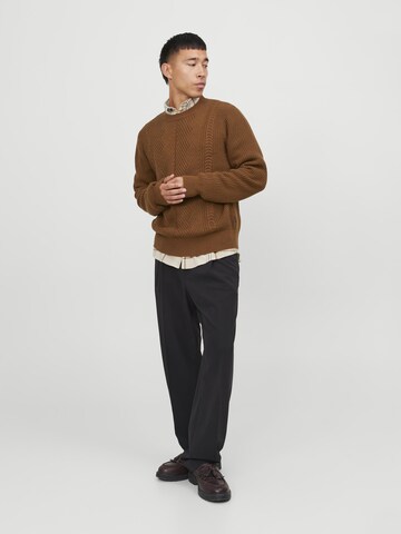 JACK & JONES Pullover 'Carter' i brun