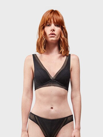 Triangolo Reggiseno di Gisela in nero: frontale