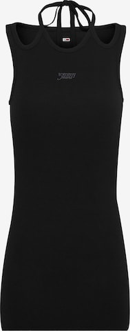 Tommy JeansHaljina - crna boja: prednji dio