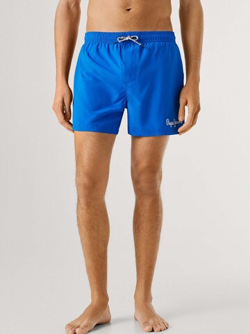 Pepe Jeans Board Shorts in Blue: front