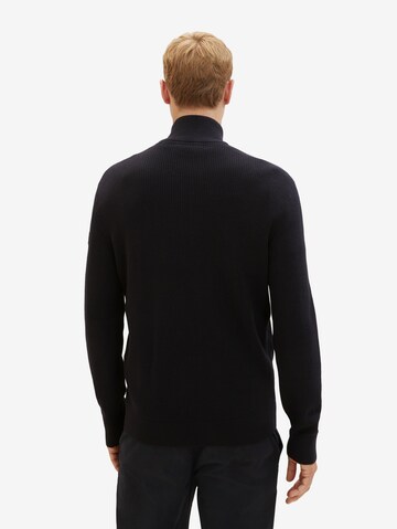 TOM TAILOR Knit Cardigan in Black