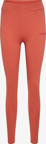 Hummel Skinny Workout Pants in Red: front