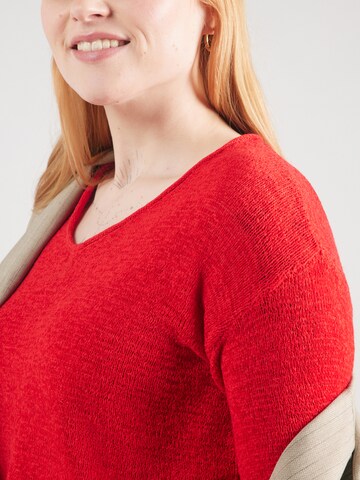 Pullover 'CARSUNNY' di ONLY Carmakoma in rosso