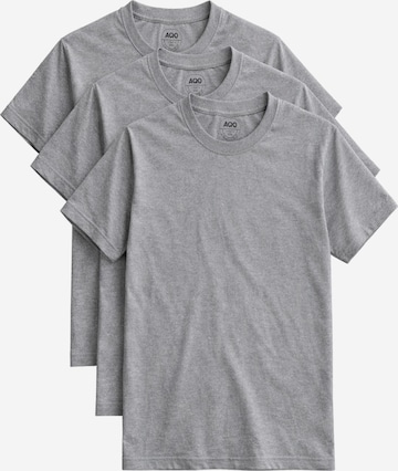 A Question Of (AQO) Shirt '3 Pack Anders Tee' in Grey: front