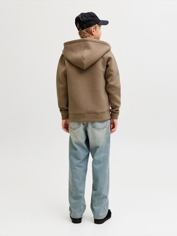 Jack & Jones Junior - Sudadera con cremallera en marrón