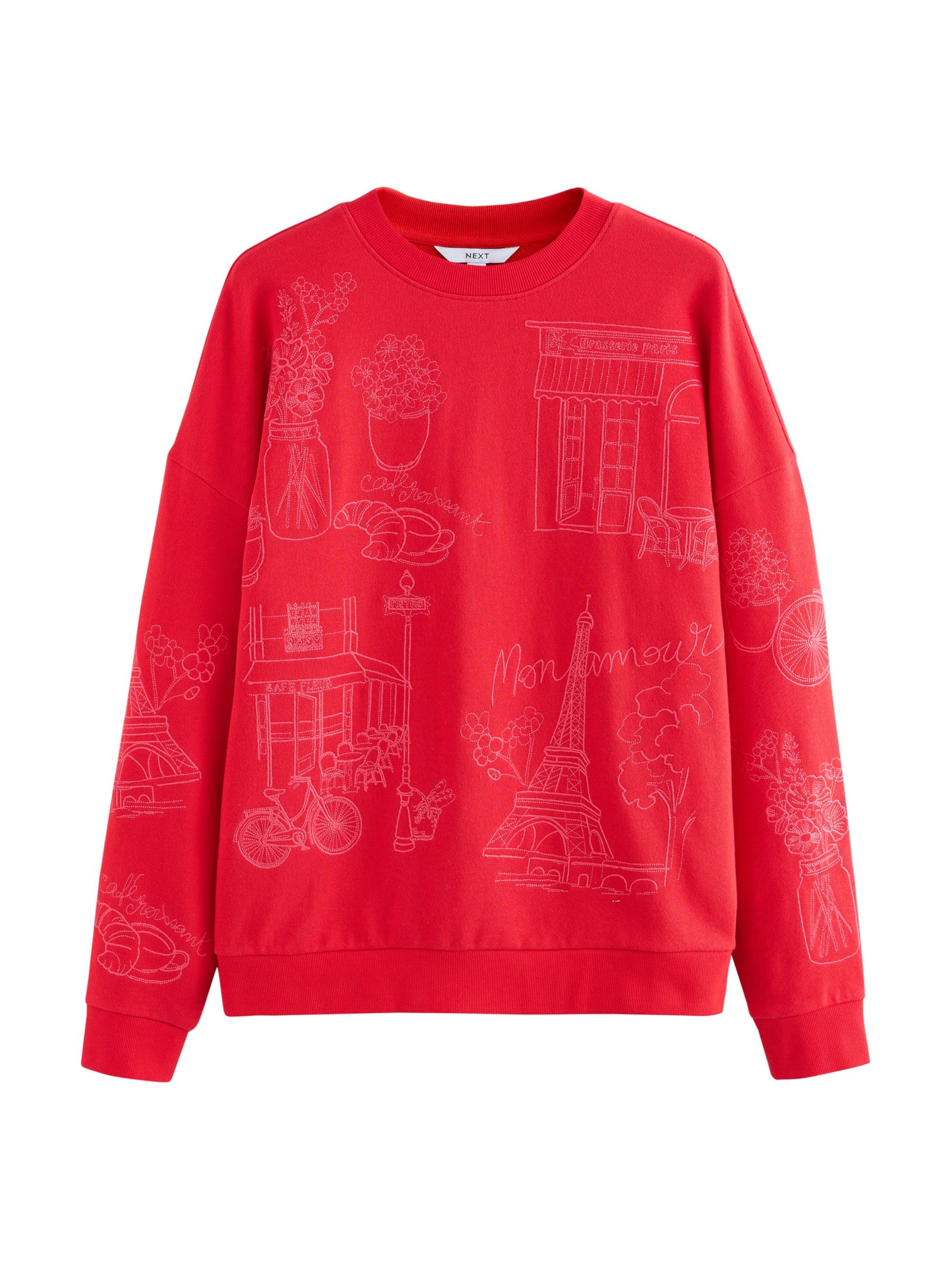 Next - Sweatshirt em vermelho: frente