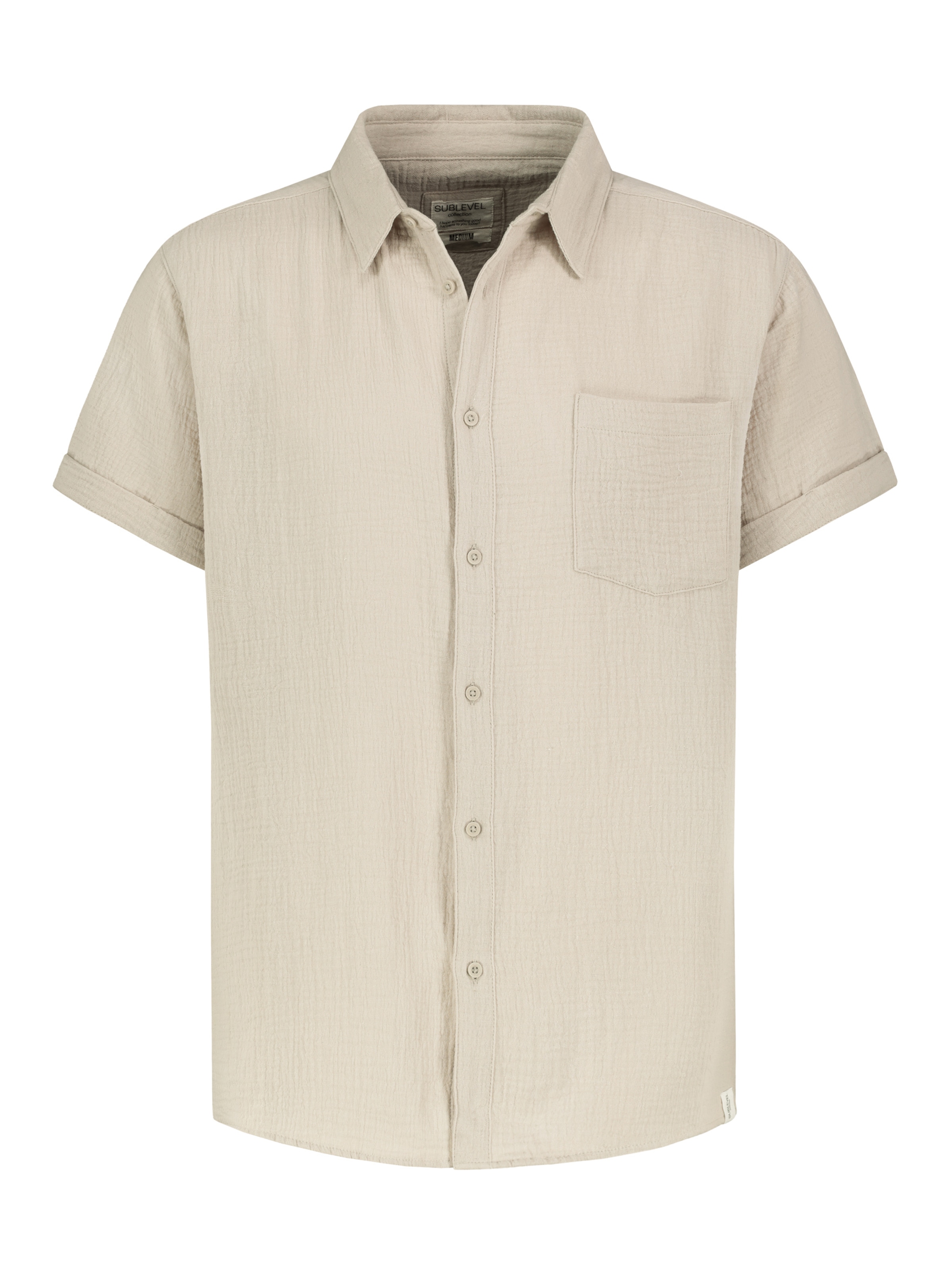 Sublevel Business Shirt in Beige: front