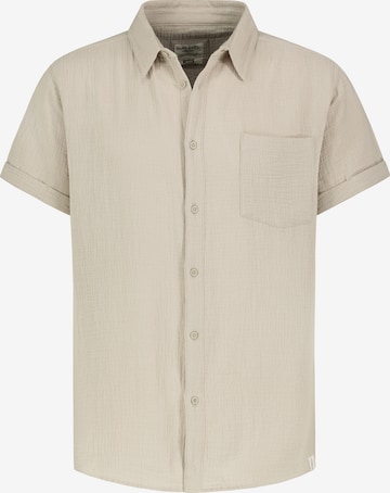 Sublevel Businesshemd in Beige: Vorderseite