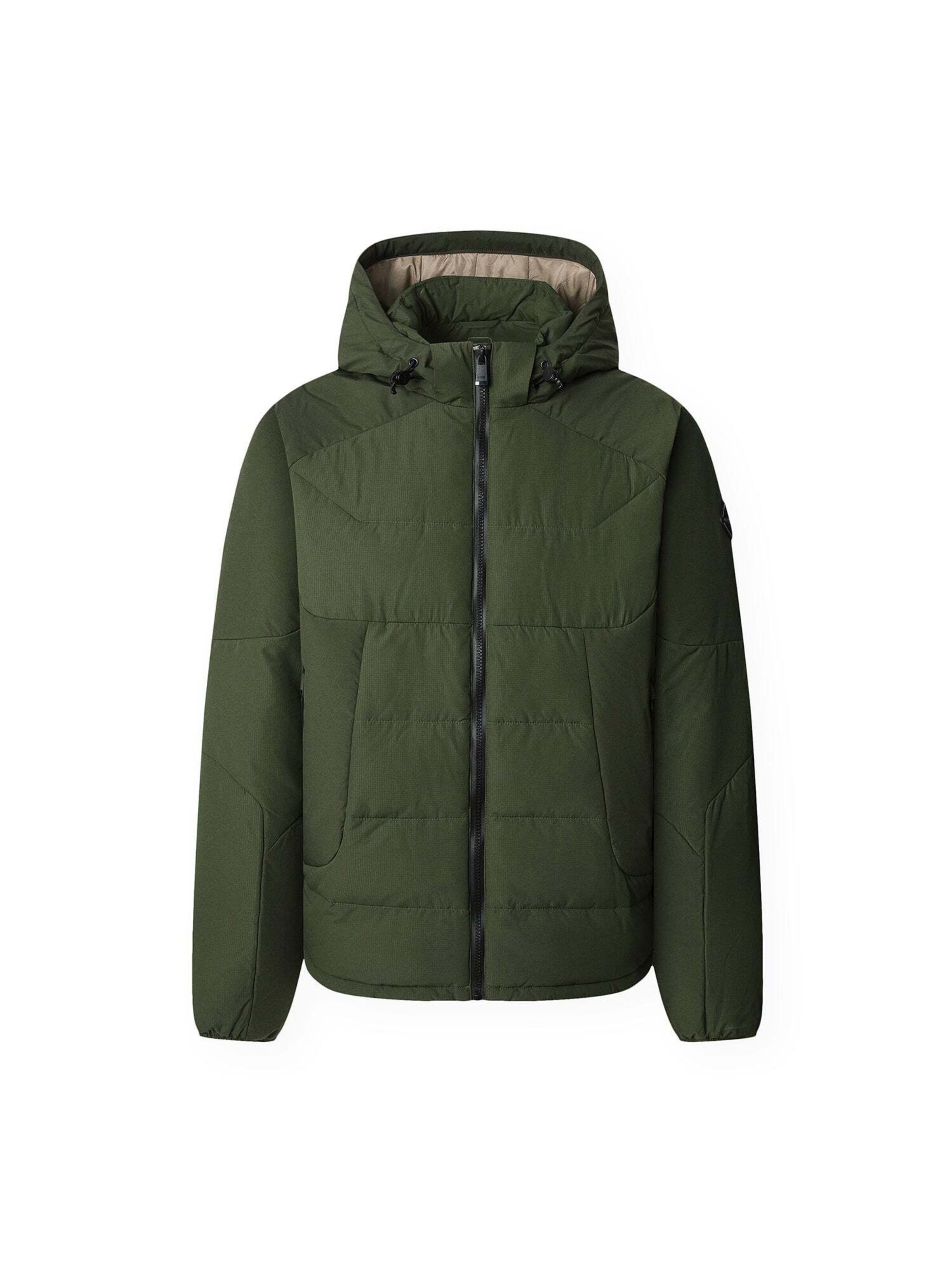 Hackett London Winterjas in Groen: voorkant