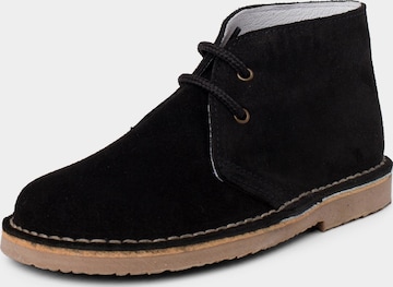 Pisamonas Stiefel in Schwarz: Vorderseite