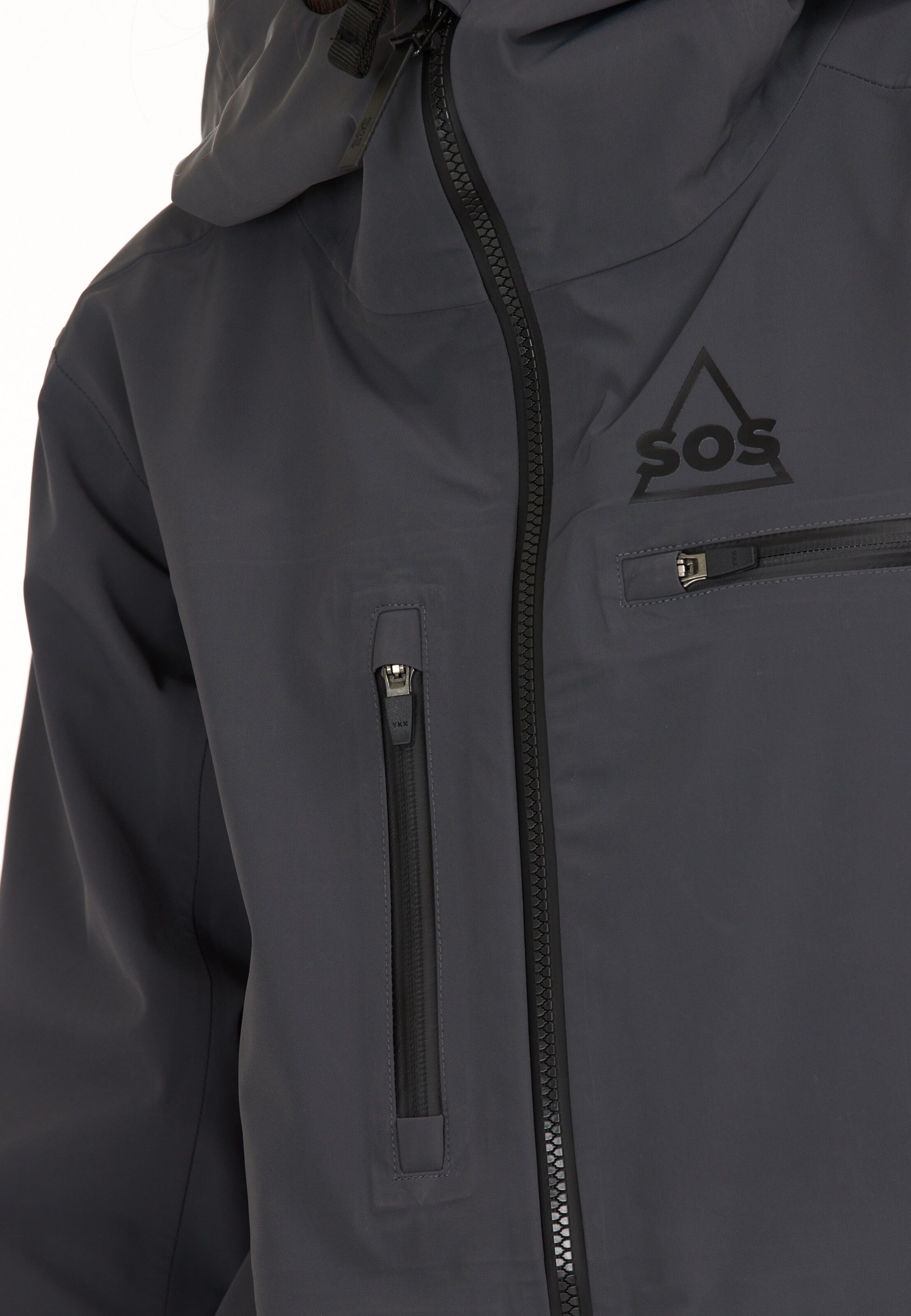 SOS Skijacke 'Silverton' in Grau