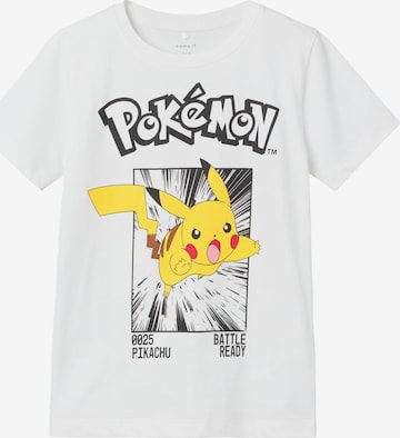 NAME IT - Camiseta 'NOISI POKEMON' en blanco: frente