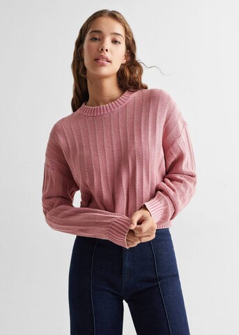 MANGO TEEN Sweater in Pink: front