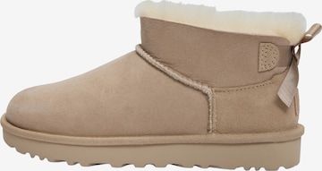 Boots 'Ultra Mini Bailey Bow' UGG en beige : devant