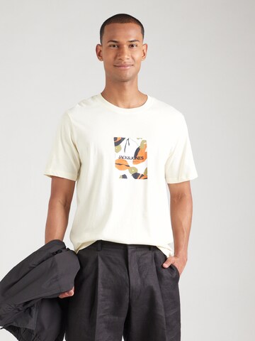 JACK & JONES Μπλουζάκι σε λευκό: μπροστά