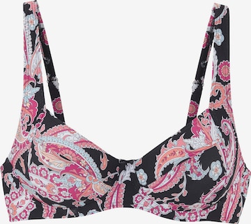 SUNSEEKER T-Shirt Bikinitoppi värissä musta: etupuoli