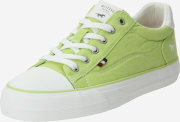 Sneaker bassa di MUSTANG in verde: frontale