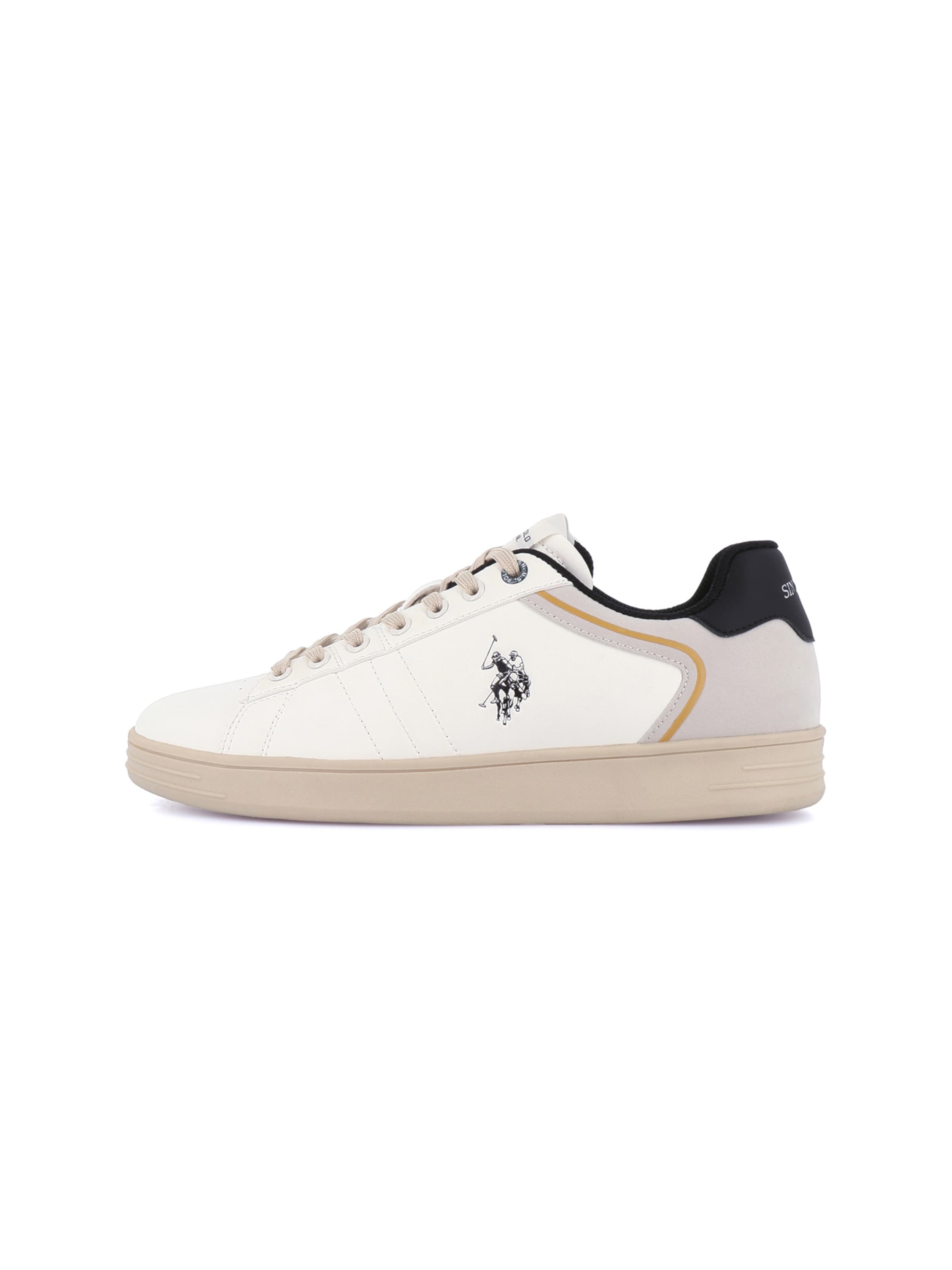 Baskets basses 'Alpha' US POLO ASSN. en blanc : devant
