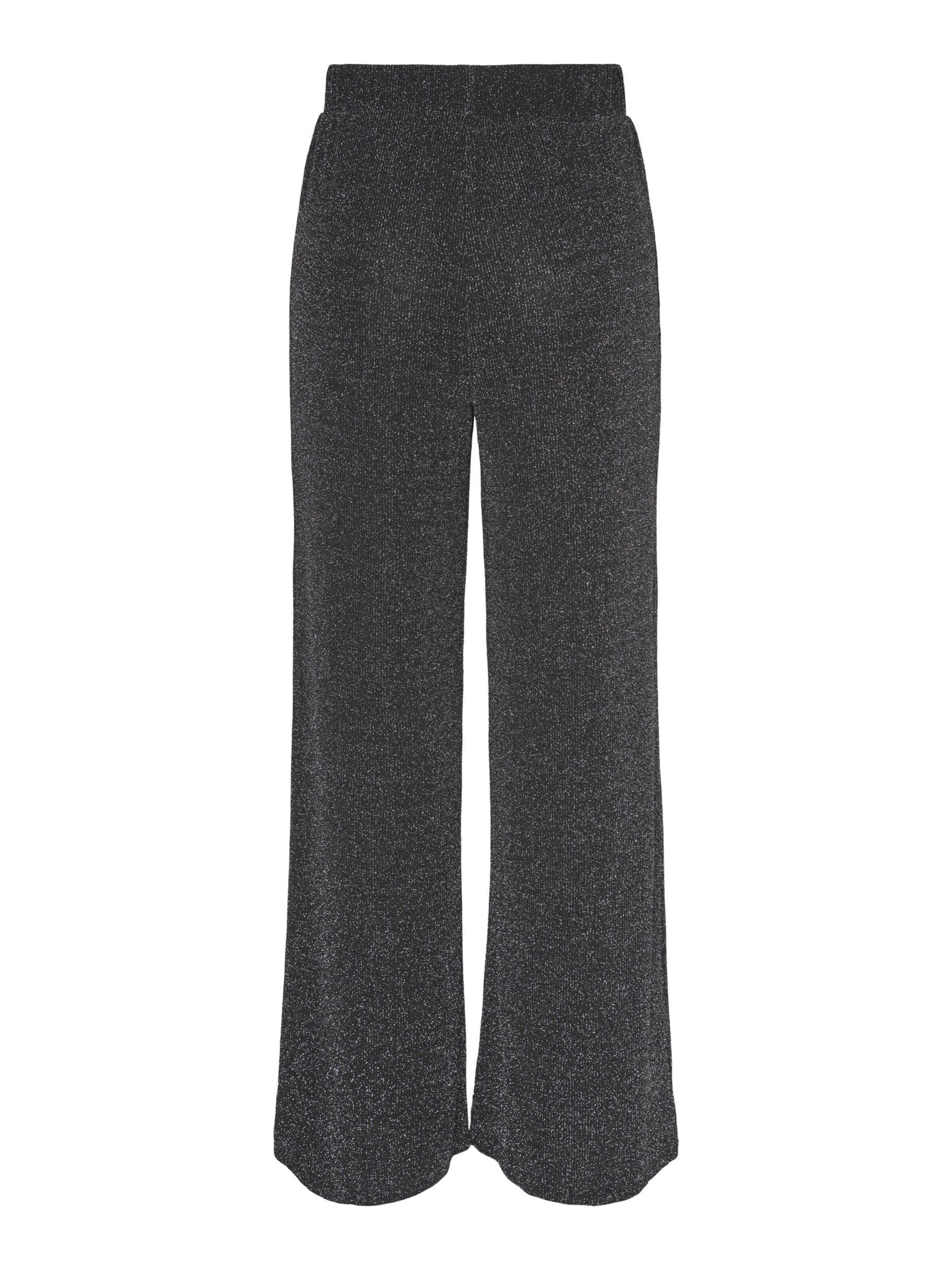 PIECES Lużny krój Spodnie 'Lina' w kolorze czarny