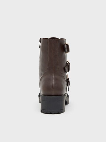 Boots 'PEARL' Bianco en marron