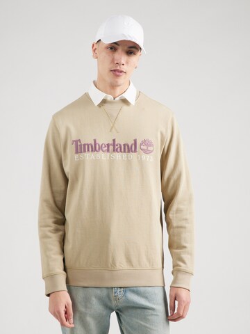 TIMBERLAND Μπλούζα φούτερ σε μπεζ: μπροστά