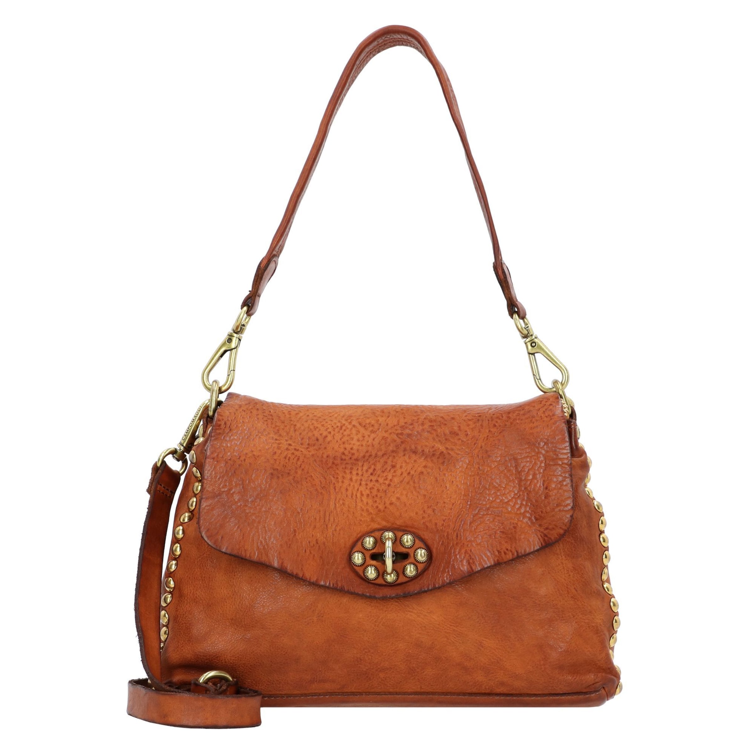 Campomaggi Shoulder Bag 'Nadia' in Brown: front