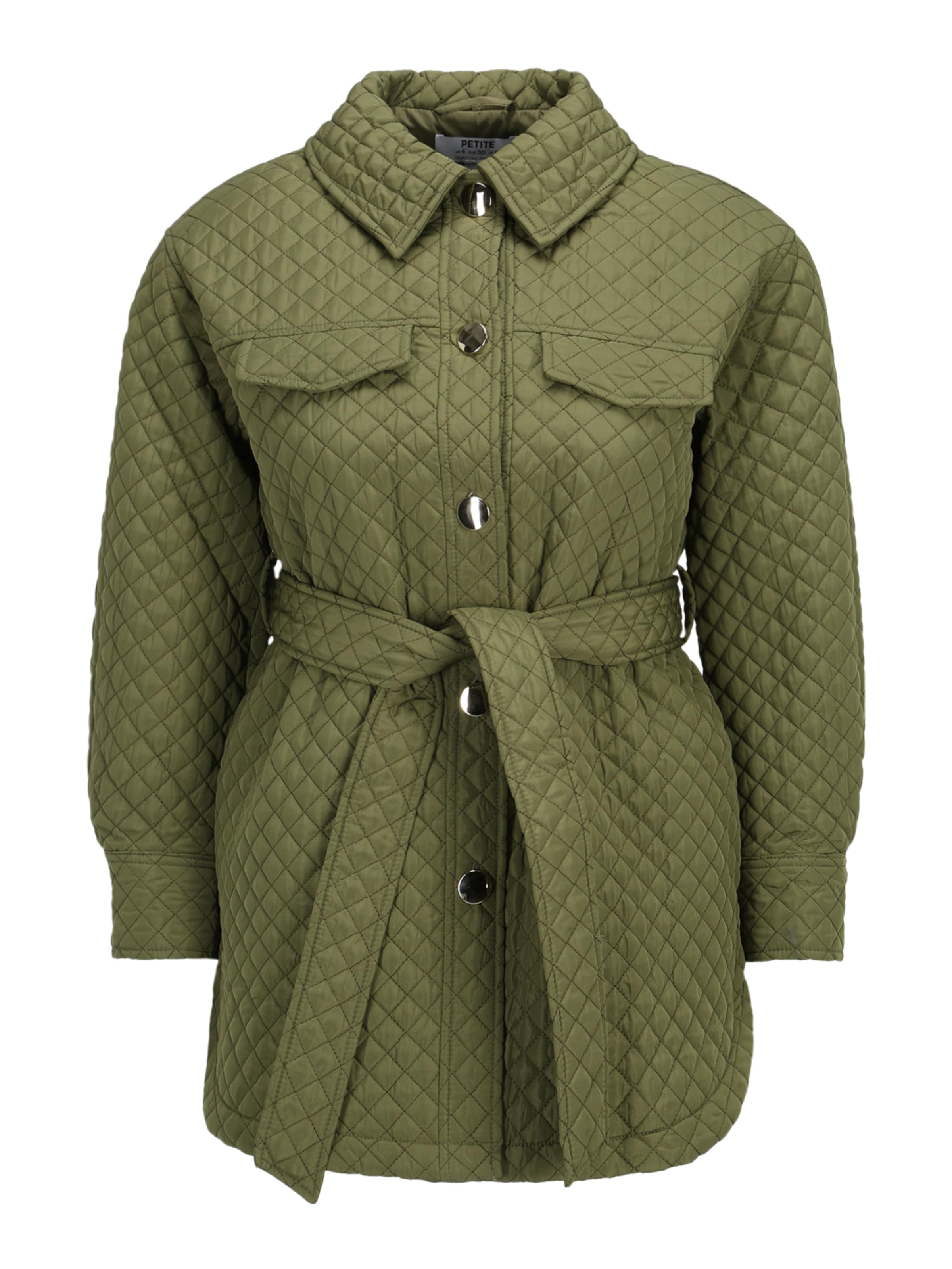 Dorothy Perkins Petite Prechodná bunda - Zelená: predná strana