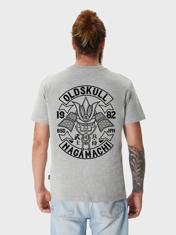 Oldskull Shirt 'Rtrip Nagamurai' in Grey: front