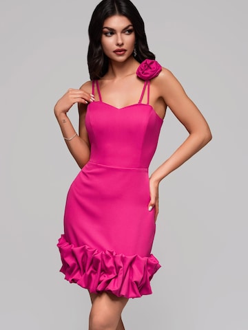 Ombre Abendkleid‌‌‌‌‌‌‌‌ in Pink: Vorderseite