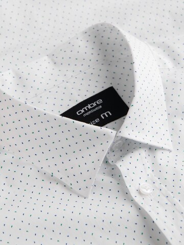 Ombre Regular fit Button Up Shirt 'OM-SHCS-0152' in White