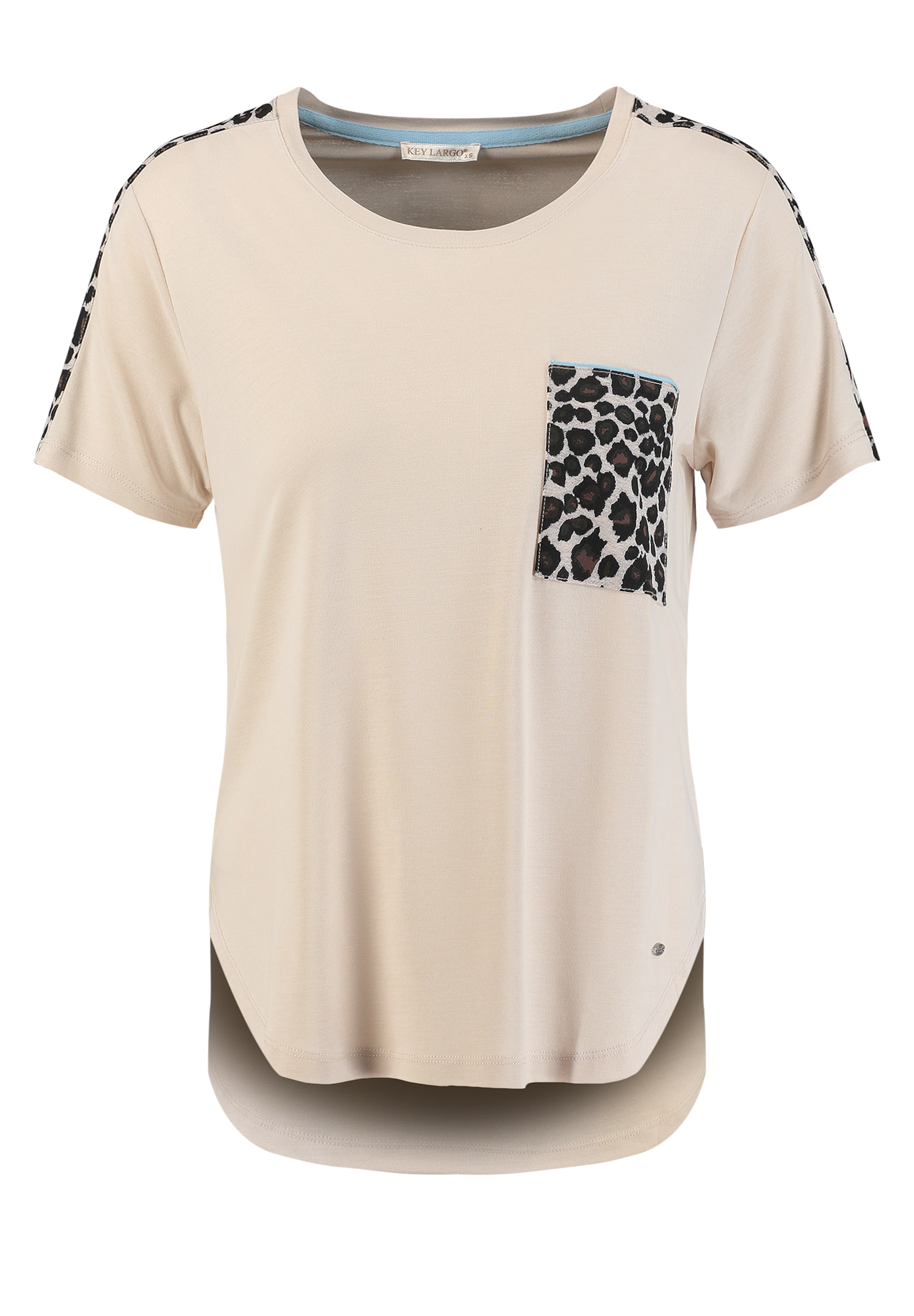 T-shirt 'Kitty' Key Largo en beige : devant
