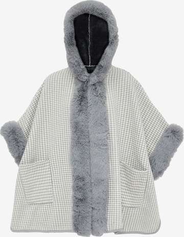 FRAULLY Cape in Grey: front