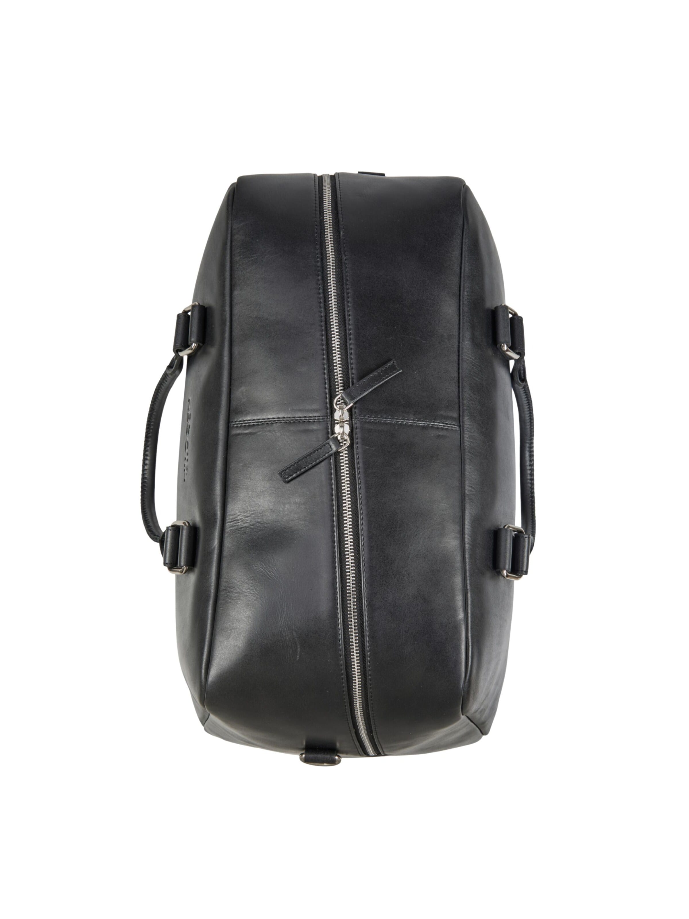 NEGOTIA Leather Weekender 'Valen' in Black