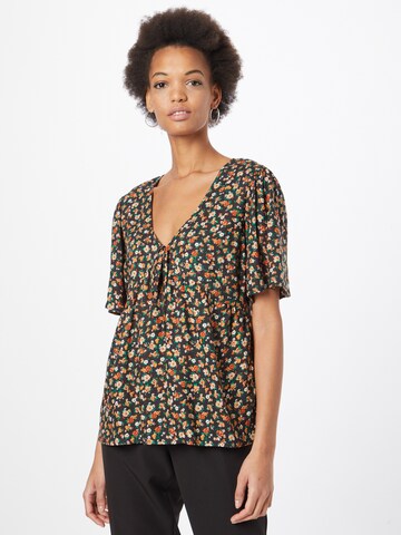 Dorothy Perkins Blouse 'Ditsy' in Zwart: voorkant