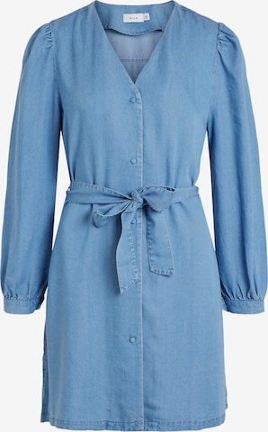 VILA Košilové šaty 'TINKA' – modrá: přední strana