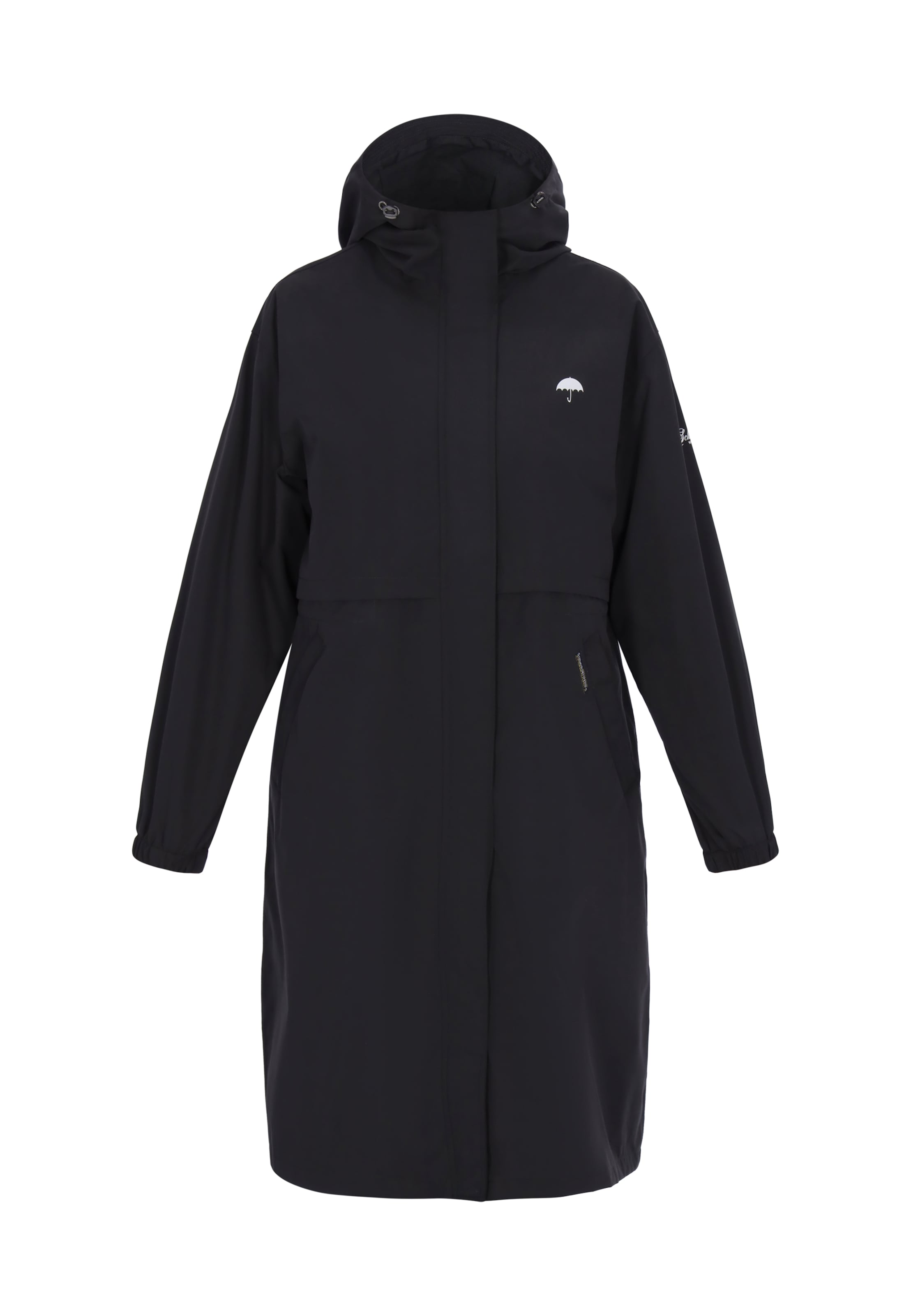 Schmuddelwedda Functionele mantel in Zwart: voorkant