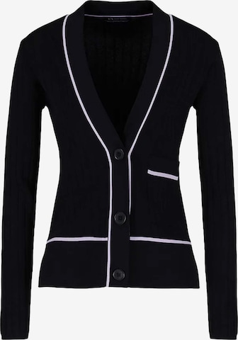 ARMANI EXCHANGE Knit Cardigan in Black: front