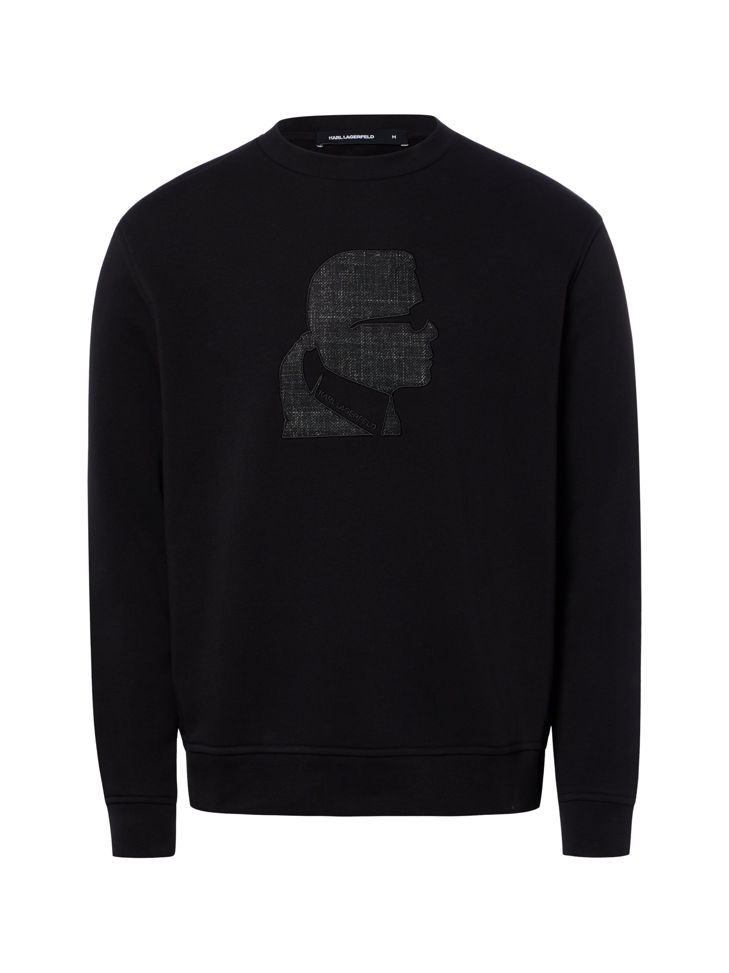 Sweat-shirt Karl Lagerfeld en noir : devant