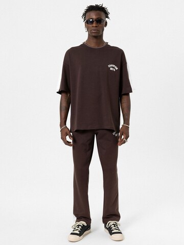 VAMOS CLO Loose fit Trousers 'Hibiscus' in Brown