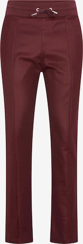 4funkyflavours Regular Pants 'I Feel Good, Put Your Pants On' in Red: front