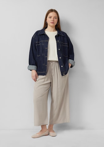 Wide Leg Pantalon QS en beige