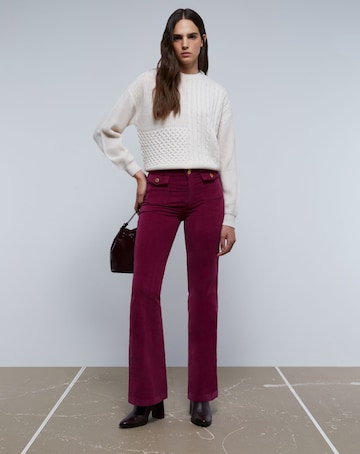 Scalpers Boot cut Trousers in Pink